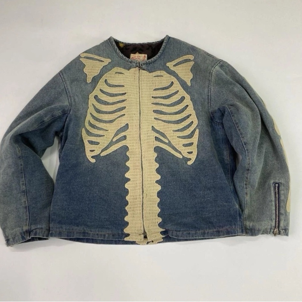 ‼️RARE‼️KAPITAL KOUNTRY skeleton Denim Jacket (all sizes)